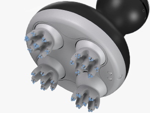 cotsoco Electric Scalp Head Massager with 4 Heads 84 Nodes for Hair Growth and Stress Release