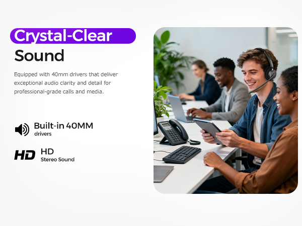 computer headset with microphone