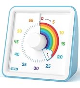 LIORQUE 60 Minute Visual Timer for Kids, Visual Countdown Timer for Classroom Office Kitchen with...