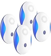 GRLEP Ultrasonic Pest Repellent for Indoor Use, 4-in-1 Electronic Pest Control for Mice Insects S...