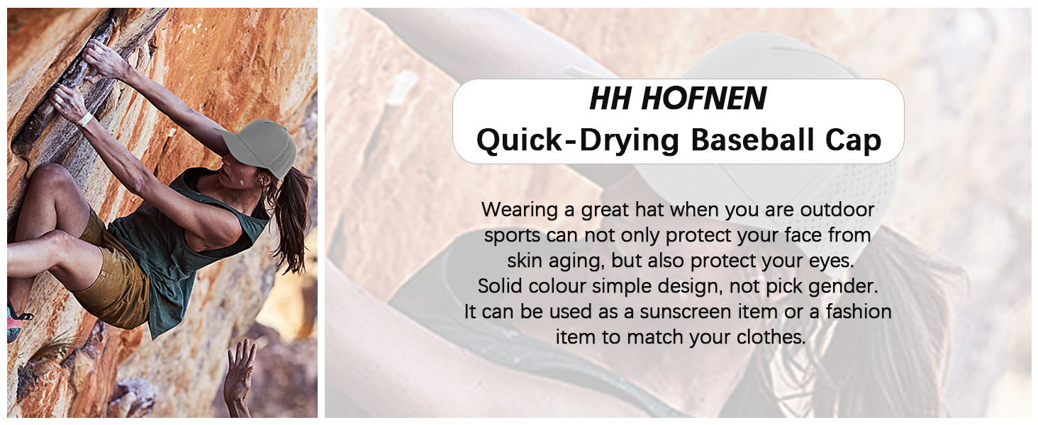 quick dry baseball cap