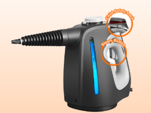 handheld steam cleaner with safety lock