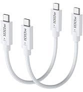 USBC to USBC [1ft 2Pack] Short USB C to USB C Cable Fast Charging 100W 5A Braided Type C to C Cha...