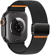 Magnetic Nylon Bands for Apple Watch Ultra 2/3 Band for Men 49mm 46mm 45mm 44mm 42mm iWatch Man,S...