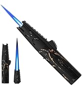 NINSI Big Butane Torch Lighter, Refillable Kitchen Blow Torches, Windproof Straight Long Blue Jet...
