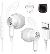 iMangoo for Lightning Headphones Wired MFi Certified Magnetic Earbuds Anti Drop Ear Buds Tips Cor...