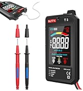 NJTY Multimeter, 4000 Counts, Rechargeable Auto-Ranging Digital Voltmeter with Non-Contact Voltag...