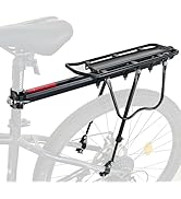 Aikolesa Rear Bike Bicycle Cargo Rack, Aluminum Alloy Rear Bike Pannier Rack for Back of Bike Car...