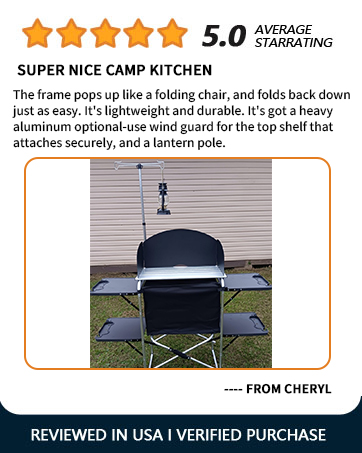 SUPER NICE CAMP KITCHEN