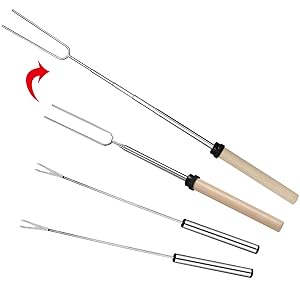 Extendable BBQ forks