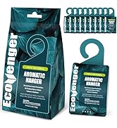 EcoVenger Aroma-Hanger 10-Pack, Contains Natural Peppermint/Cedar Oil, Insect Repellant, Moths, M...