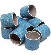 Benchmark Abrasives 1” x 1” Zirconia Abrasive Spiral Band Sleeves For Die Grinder Rotary Drill To...