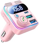 JOYROOM 81W Bluetooth 5.4 Car Adapter FM Transmitter PD & QC 3.0 USB C Car Charger Cigarette Ligh...