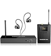 TAKSTAR Wireless in-Ear Monitor System with 10 Channels, 164Ft Distance, UHF Wireless IEM System ...