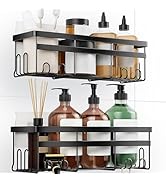 HomeHacks Shower Caddy, No Drilling Rustproof Organizer with Save Space Hooks, Apartment Essentia...