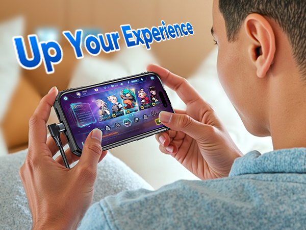 Nylon Braided Right Angle USB A to USB C Charger Cable