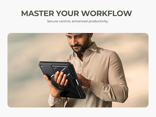 Dexnor for iPad 9th/8th/7th Generation Case with Raised Edges for Screen and Camera Protections