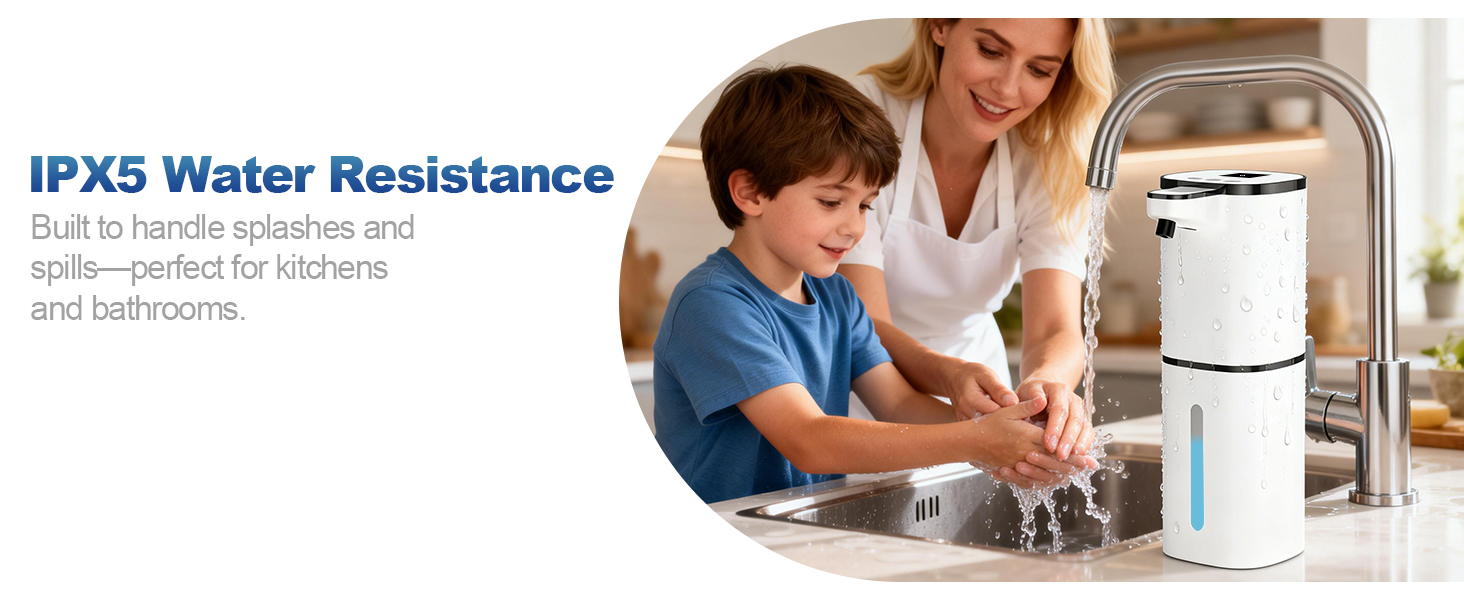 IPX5 Water Resistance