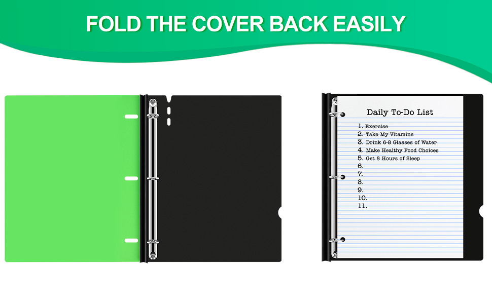 Telescoping Binder fold cover