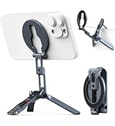 MOSENVKA Magnetic Phone Tripod Stand, Ultra Portable Aluminum 3-Leg Grip Holder,Handy Phone Stand...