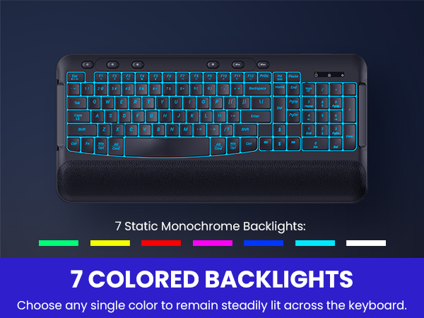 backlit keyboard.7 colored lighting backlights