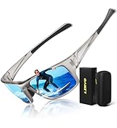 LINVO Polarized Sports Sunglasses for Men,Thick Square Wrap Around 100% UV400 Protection Sun Glas...