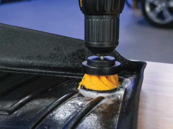 Drill Powered Carpet Cleaning Brushes