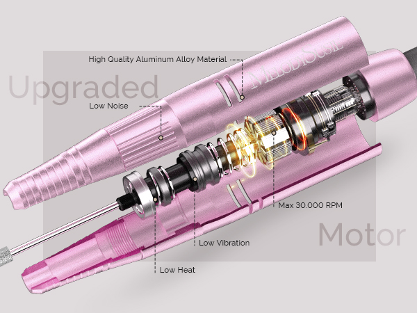 Powerful Carbon Brush Motor(30000 RPM + 320gf.cm torque)