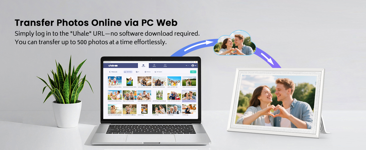 Share Pics via PC Web