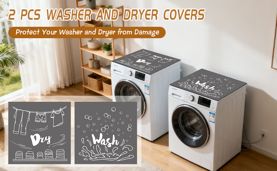 Washer and Dryer Covers for the Top