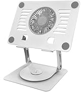 SHUWEI Gaming Laptop Cooling Pad with 360° Rotation Base for 12-17.3'' Notebook