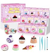 Nicella Air Dry Clay for Kids-Cake Theme,Modeling Clay kit, 12 Boxes Model Magic with Sculpting T...