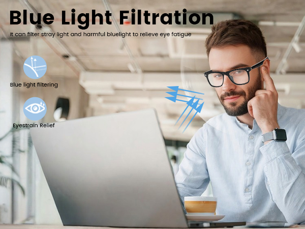 Bluetooth Audio Smart Glasses for Women Men,Blue Light Blocking Bluetooth Glasses with Speak