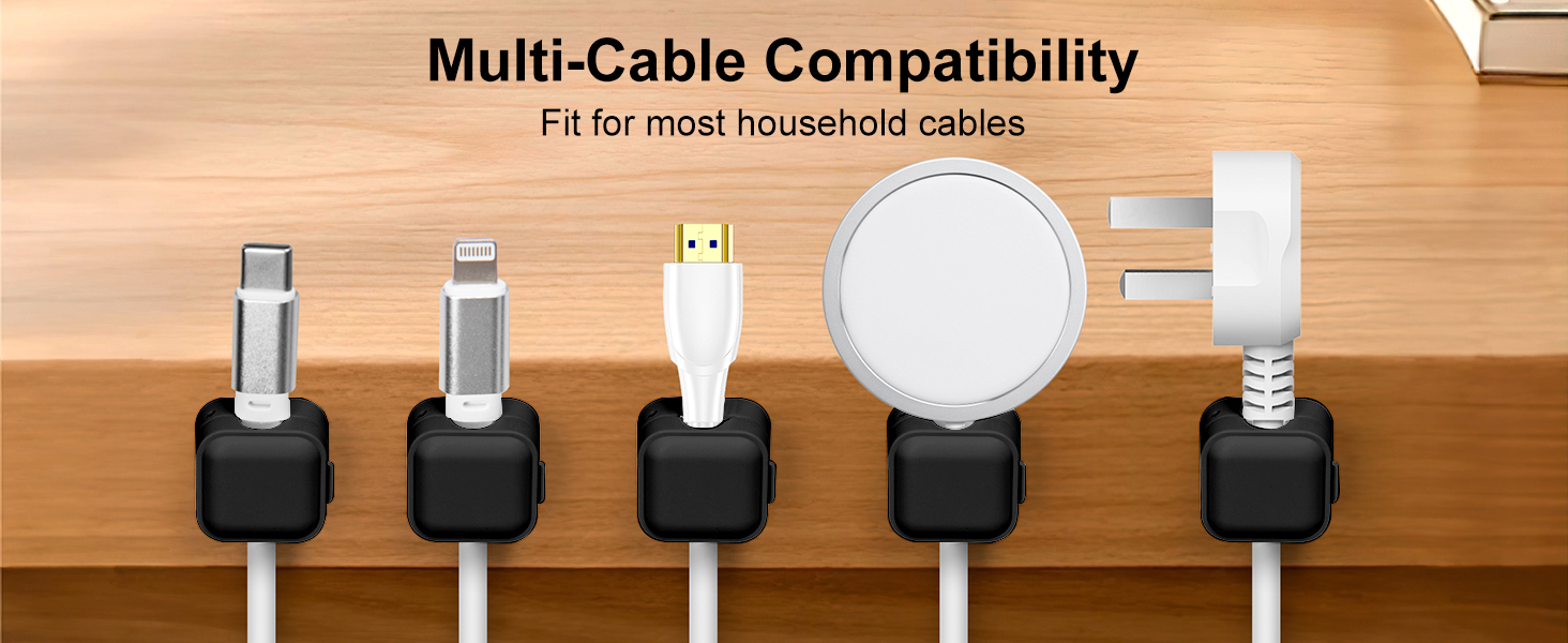 multi-cable compatibility: fit for most household cables