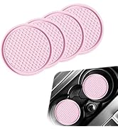 Zosgrew Car Cup Coaster, Universal Non-Slip Cup Holder Coasters for Car, Honeycomb Embedded Decor...