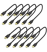 UVOOI Short HDMI Cable 1 Foot 10-Pack, 4K 1FT HDMI to HDMI Cable High Speed HDMI 2.0 Cord Support...
