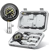 AUTOWN Professional Compression Tester Kit, 300 PSI Triple-Scale Gauge with 8-Piece Set &amp; Portabl...