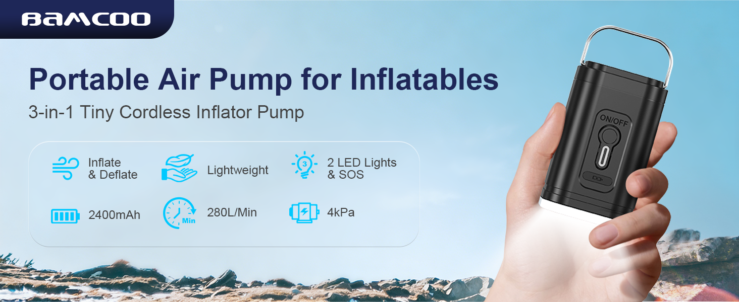 protable air pump for inflatables