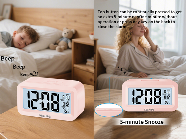 alarm clock battery powered