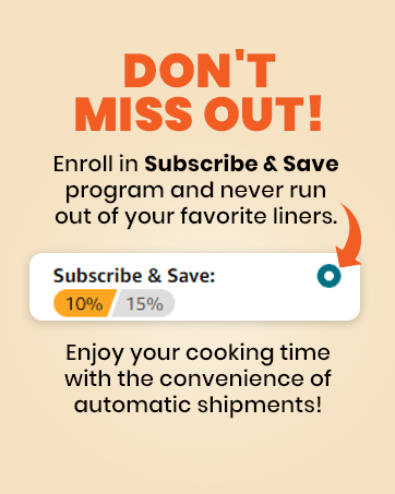 airfryer liners with automatic shipments