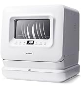 COSTWAY Portable Countertop Dishwasher, Compact Dishwasher with 7.5 L Built-in Water Tank, 360° D...