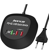 USB Charger Hub with Quick Charge 3.0 JACKYLED 4 USB Ports Portable Fast Charging Station for Mul...