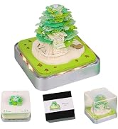 Cowenhey 3D Time Piece Calendar, 2026 Desk Calendar With LED Light, 3d Tree Memo Pad Creative Des...