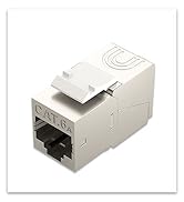 FGB Cat6a Shielded Keystone Jacks with Integrated Shutter, Toolless Modular Jacks