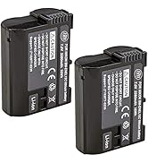 BM Premium 2 Pack of EN-EL15C High Capacity Batteries for Nikon Z5, Z6, Z6 II, Z7, Z7II, D780, D8...