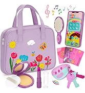 Officygnet Toys for Girls 3 Years Old, Toddler Purse Girl Toys with Pretend Makeup Kit, Pretend P...