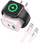 TOPADRE for Apple Watch Charger with 20W Fast Charging Block, 3 in 1 PD USB C Wall Charger Block ...
