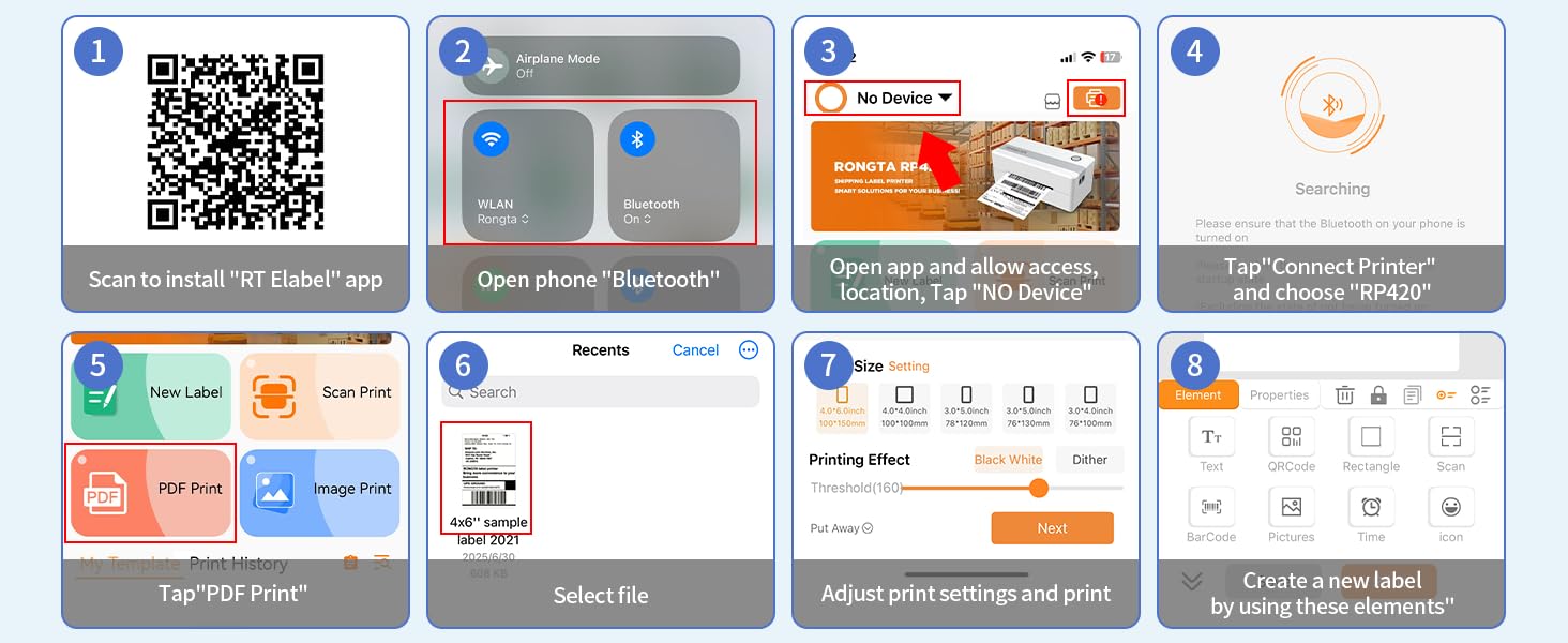 &amp;#34;RT Elabel&amp;#34; App