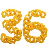 36 Pcs Solid Hair Scrunchies - Yellow