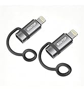 BOUTOP Apple MFi Certified 60W PD Fast Charging USB-C to Lightning Adapter with Anti-Loss Lanyard...